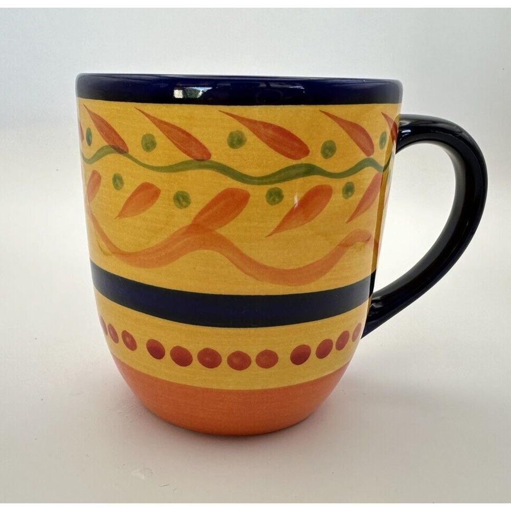 Libbey Vintage " Salsa Red Pepper" Pattern Ceramic Mug 12 oz.